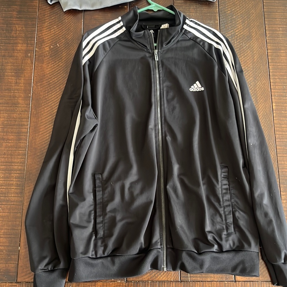 Black Adidas Zip Up